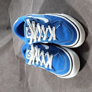 Vans Rowan Pro Blue Suede Canvas Lace Up Sneakers G- US M3.5 W5